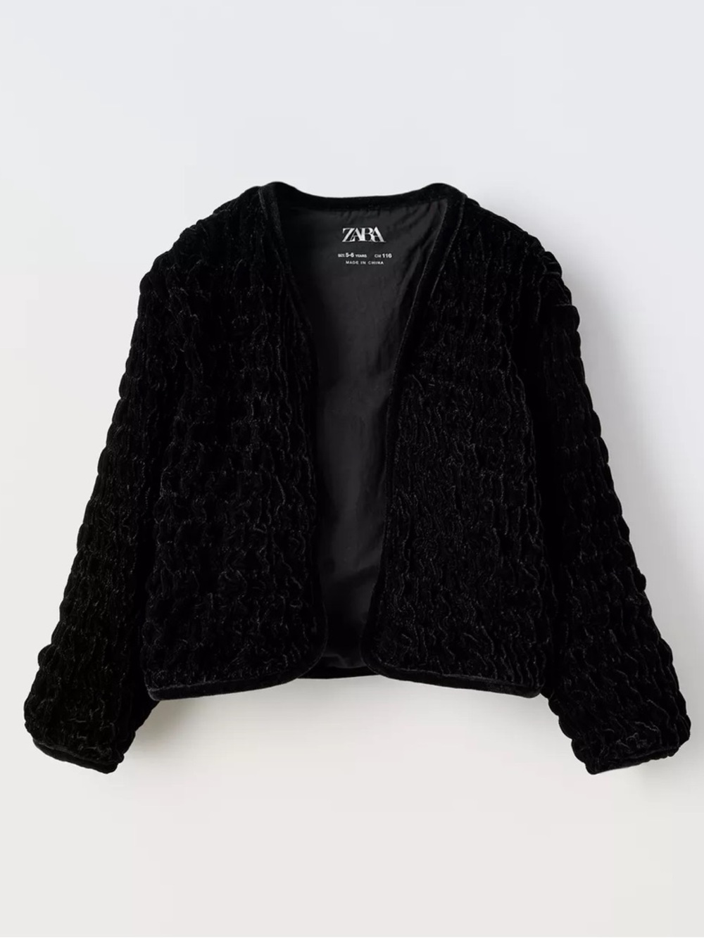 Zara Textured Velvet Jacket